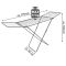 Сушилка для белья напольная Casa Si Kolibri 18m Black (CS42191C06E)