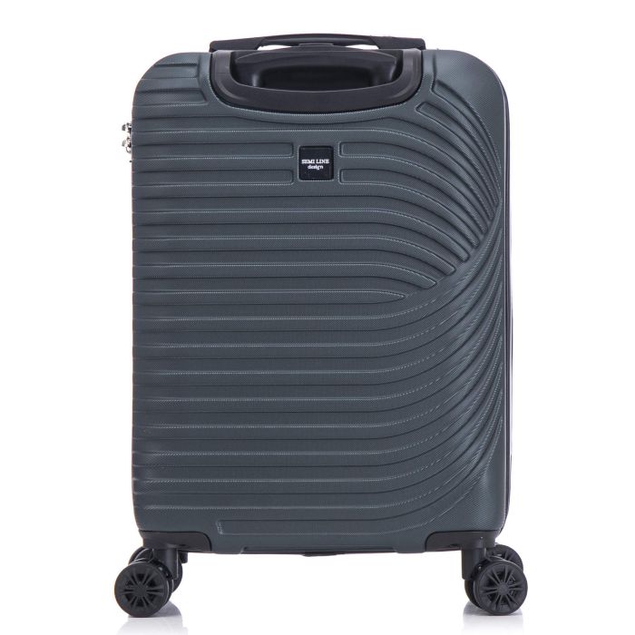 Чемодан Semi Line 20" (S) Navy-Green (T5865-1)