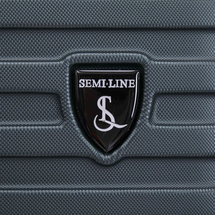Чемодан Semi Line 20" (S) Navy-Green (T5865-1)