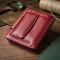 Женский кошелек вертикального формата из натуральной кожи ST Leather 23071 бордовый