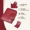 Женский кошелек вертикального формата из натуральной кожи ST Leather 23071 бордовый