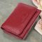 Компактний гаманець зручного формату із натуральної шкіри ST Leather 23077 бордовий