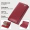 Практичный вертикальный кошелек из натуральной кожи ST Leather 23085 бордовый