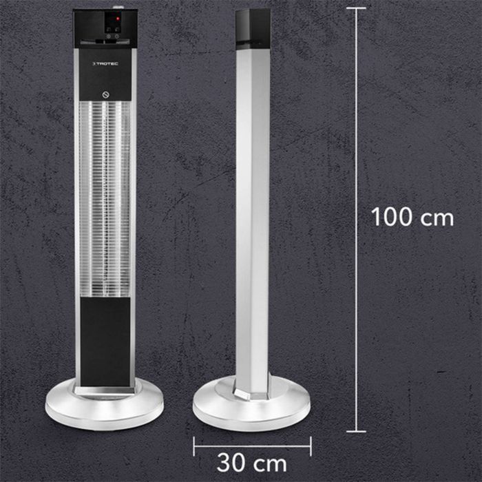 Инфракрасный обогреватель Trotec IRS 2000 E 2000 W Silver/Black (1410003920)