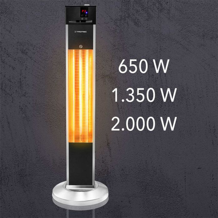 Инфракрасный обогреватель Trotec IRS 2000 E 2000 W Silver/Black (1410003920)