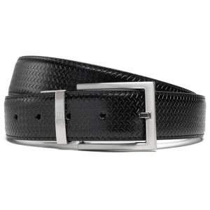 Ремінь чоловічий шкіряний Semi Line Black/Brown (P8232-0 M)