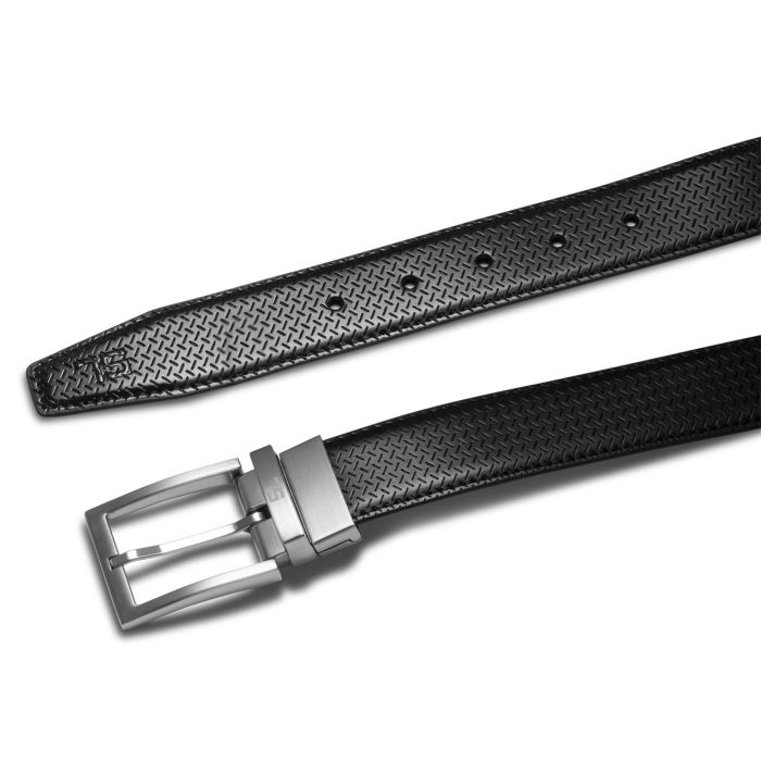 Ремінь чоловічий шкіряний Semi Line Black/Brown (P8232-0 S)