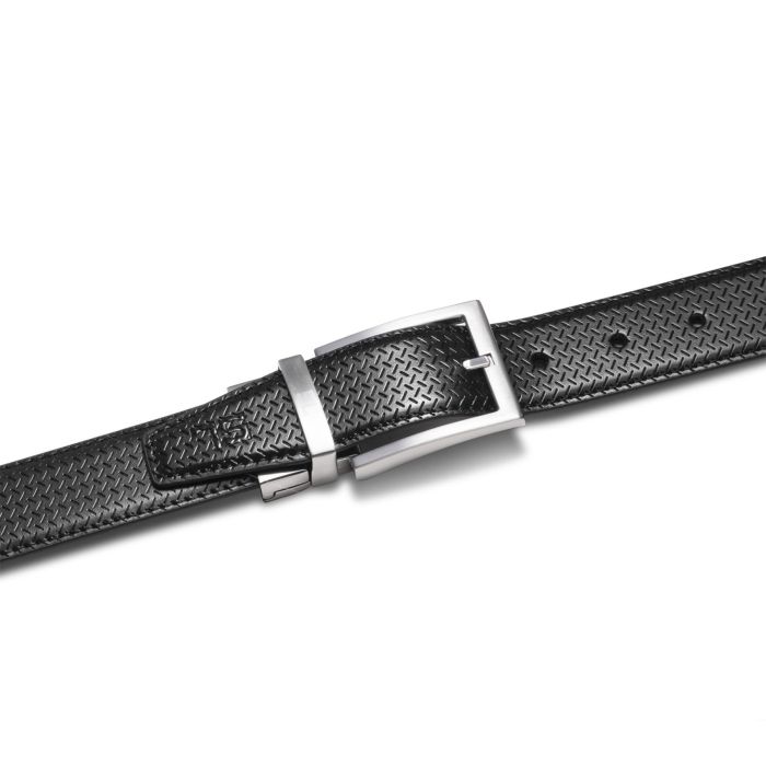 Ремінь чоловічий шкіряний Semi Line Black/Brown (P8232-0 S)