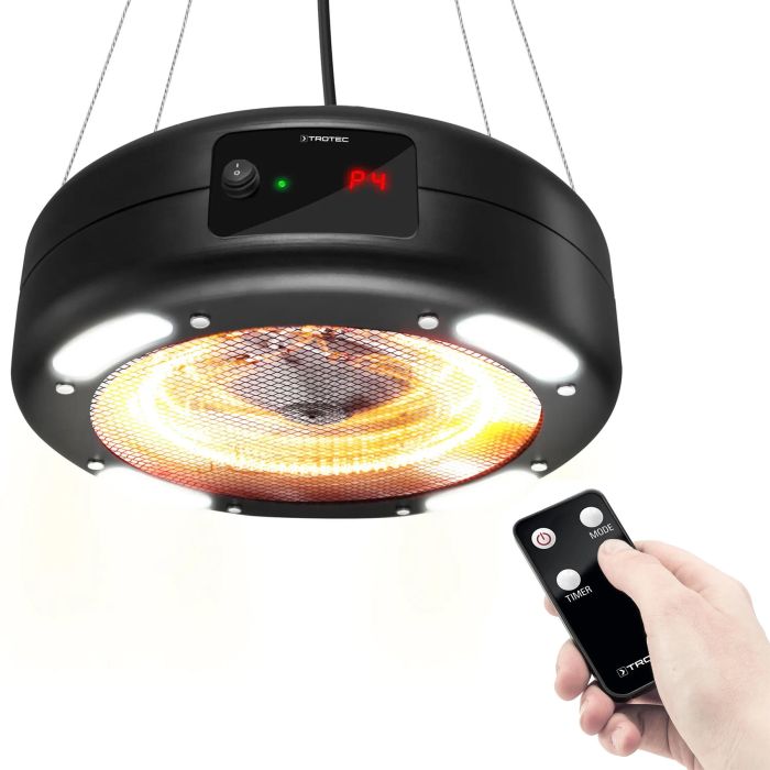 Обігрівач інфрачервоний Trotec IR 1550 SC 1500W + LED Black (1410003812)