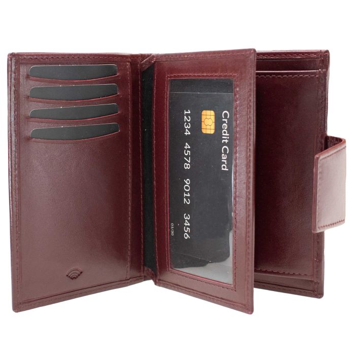 Гаманець жіночий шкіряний Semi Line RFID Dark Red (P8261-2)