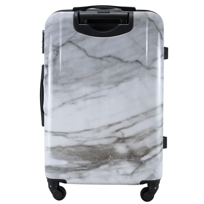 Чемодан Semi Line 24" (M) White Marble (T5731-2)