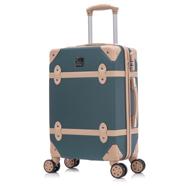 Чемодан Semi Line 20" (S) Green-Navy (T5838-2)
