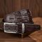 Ремень-автомат из натуральной кожи крокодила коричневый CROCODILE LEATHER 18171