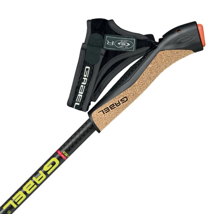 Палки для скандинавской ходьбы Gabel FX-75 Snake Carbon 135 Dual Spike (7008351011350)
