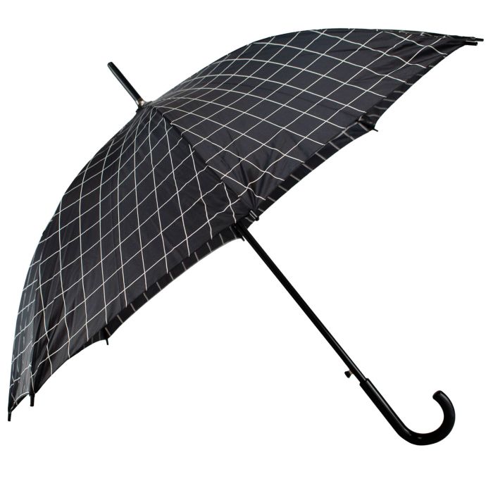 Зонтик Semi Line Grid Black (L2037-5)