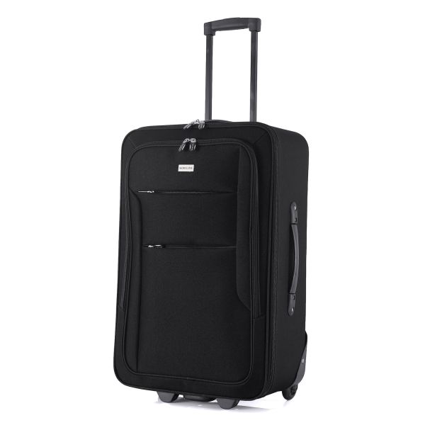 Чемодан Semi Line 24" (M) Black (T5676-2)