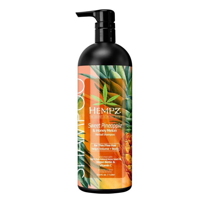 Шампунь "ананас-медова диня" для об'єму Hempz 1000 ml