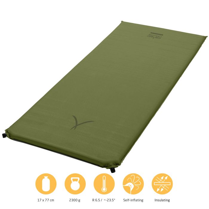 Коврик самонадувающийся Grand Canyon Hancock 5.0 XW Nutria Brown (30621623)