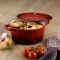 Каструля чавунна з кришкою KELA Calido червона 26 см 4,6 л (11948)