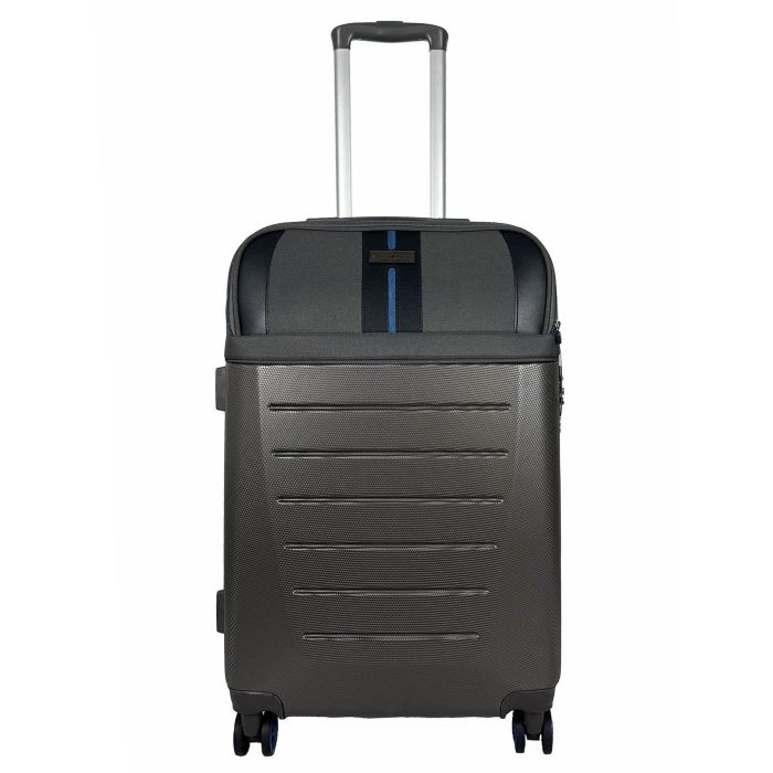 Валіза Semi Line 24" (M) Dark Brown/Blue Line (T5736-2)