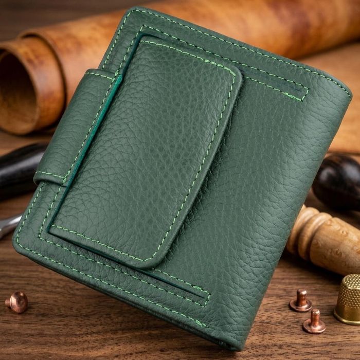 Кошелек женский компактный ST Leather 18959 зеленый