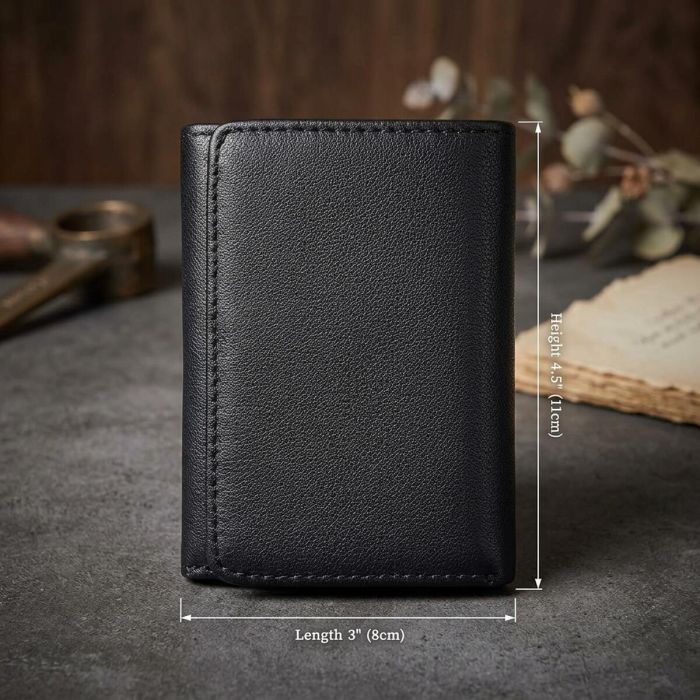 Кошелек 14467 кожаный Vintage черный