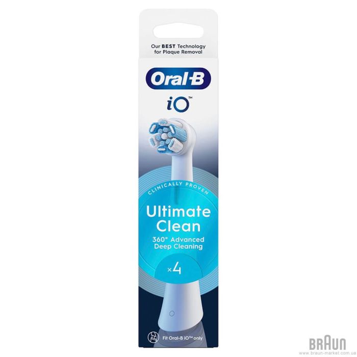 Насадки для електр. зубної щітки Oral-B iO RB CWF-4 Ultimate Clean (4)