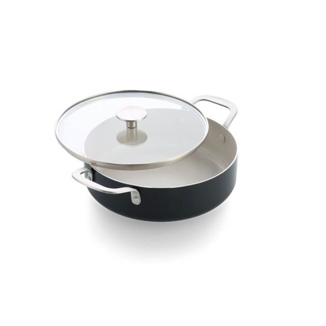 Сотейник з кришкою KitchenAid АС, 28 см, 4,28 л, з керам покриттям, матовий чорний (CC010431-001)