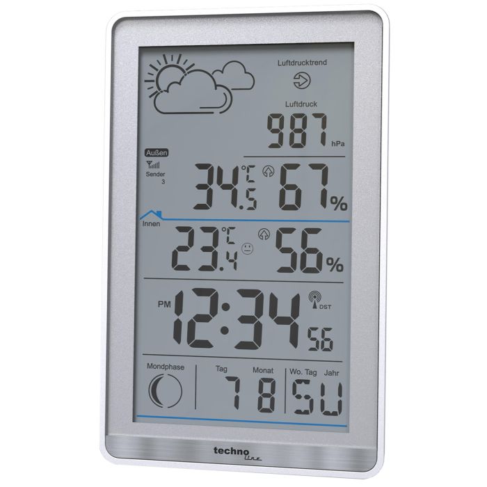 Метеостанція Technoline WS9218 Silver (WS9218)