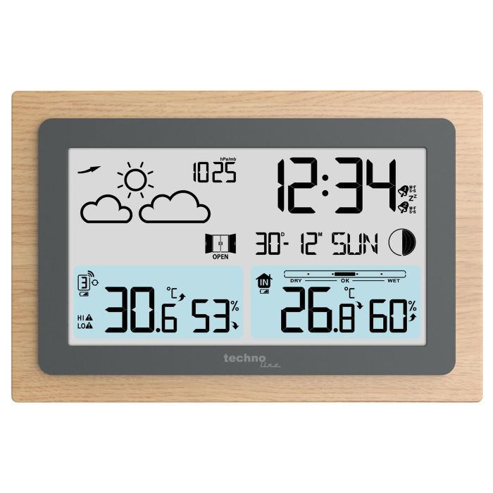 Метеостанція Technoline WS6785 Graphite/Wooden Frame (WS6785)