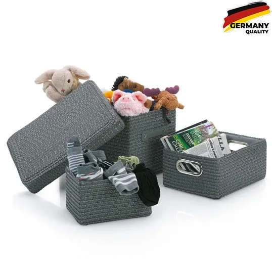 Набір кошиків KELA Rimossa, сірий, 3 штуки (31280)