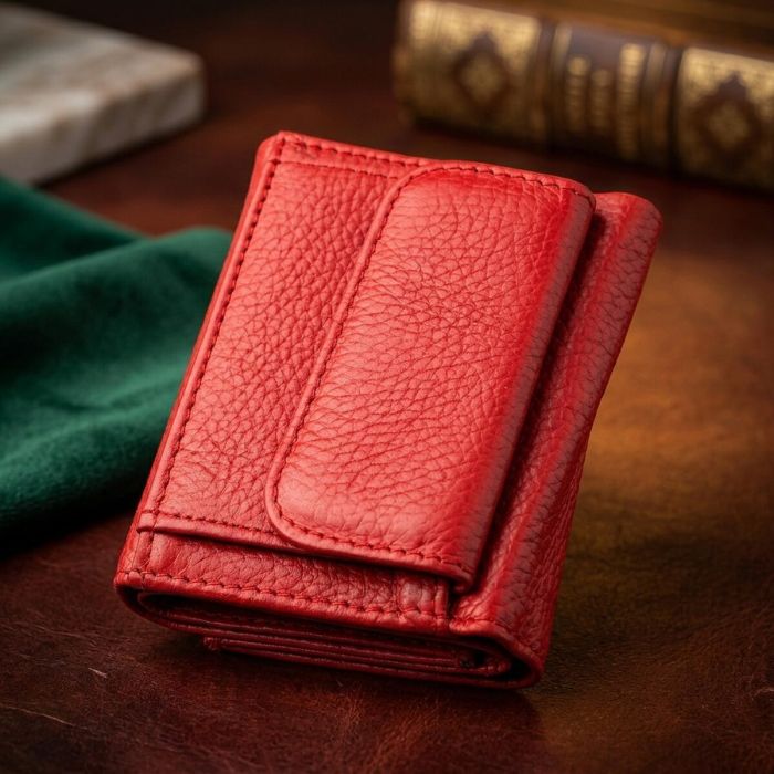 Гаманець ST Leather 18323 (ST440) дуже зручний жіночий червоний