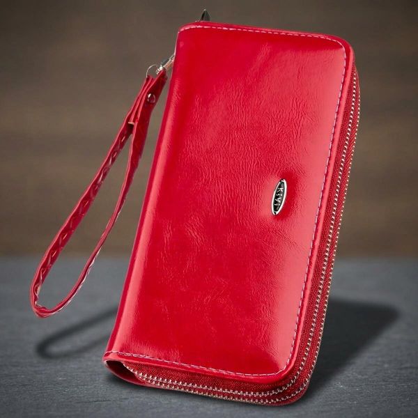 Кошелек женский из экокожи KIVI 19054 розовый