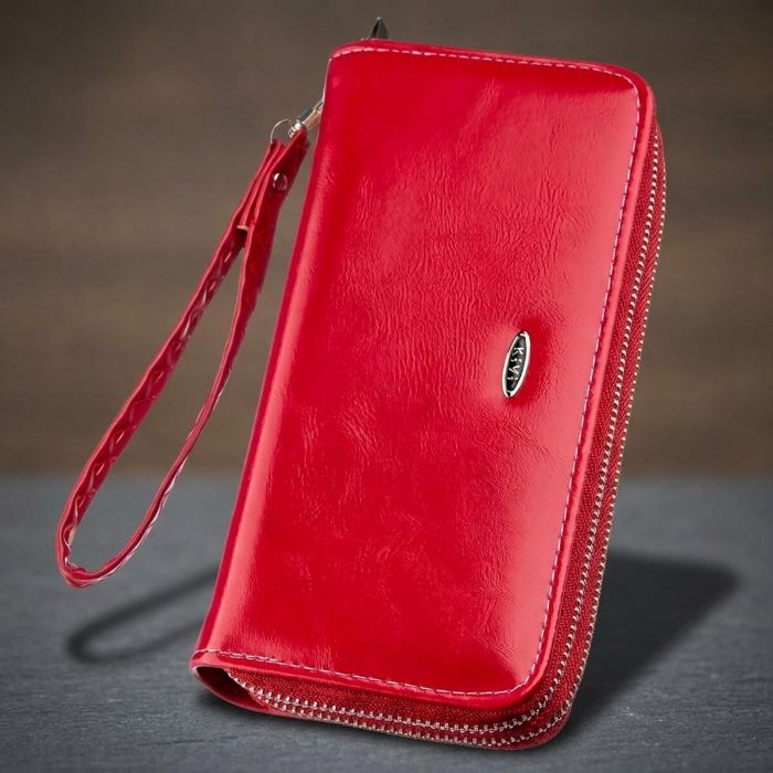 Кошелек женский из экокожи KIVI 19054 розовый