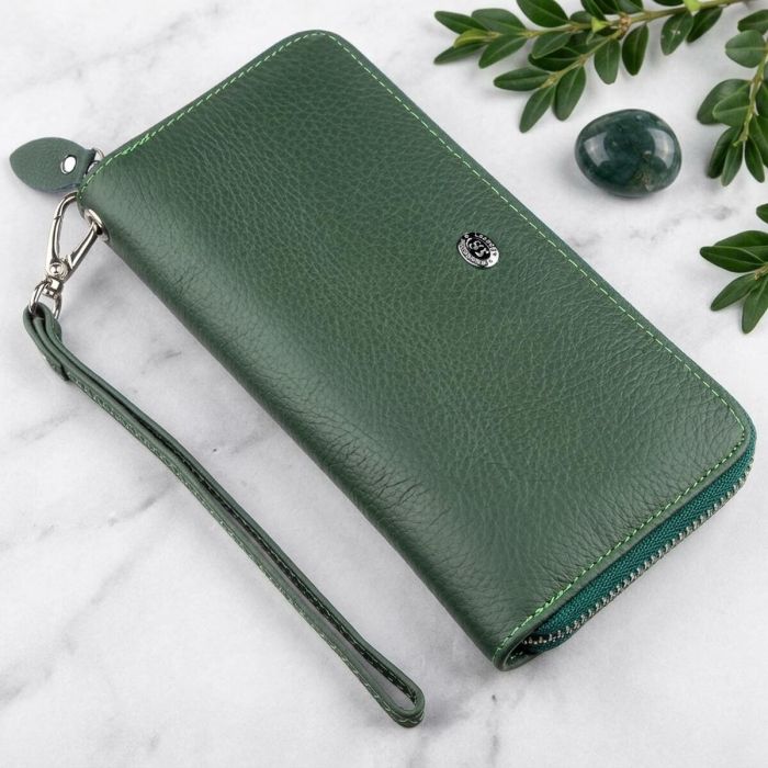 Жіночий клатч-гаманець ST Leather 18936 зелений