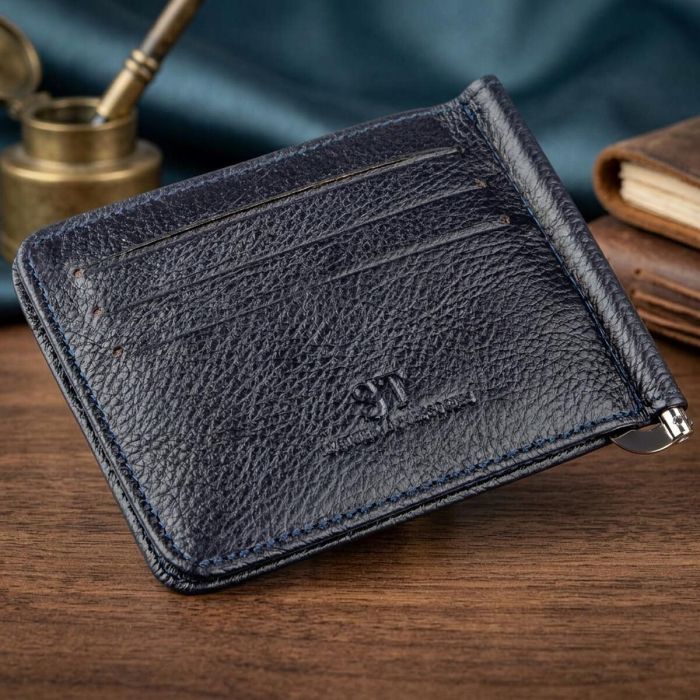 Практический зажим для мужчин на магните ST Leather 18939 синий