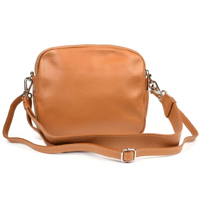 Шкіряна жіноча сумка Virginia Conti Italy - VC02807cognac коньячна (VC02807cognac)