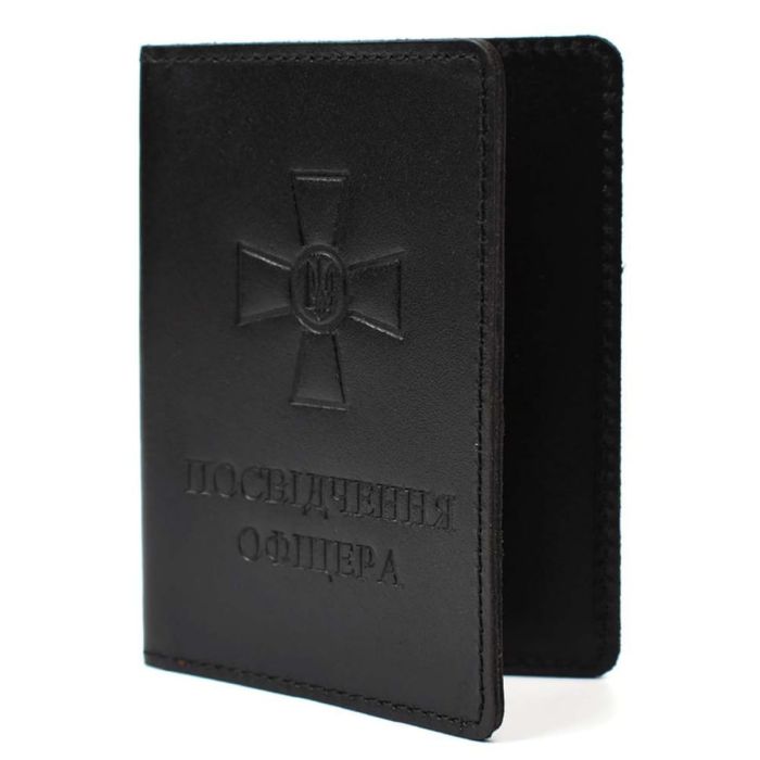 Шкіряна обкладинка для посвідчення офіцера Limary Lim-3992GA чорна (Lim-3992GA)