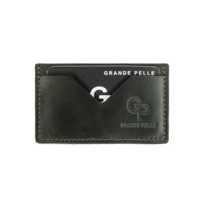 Кардхолдер Grande Pelle 300620 чорна шкіра Сицилія (300620)