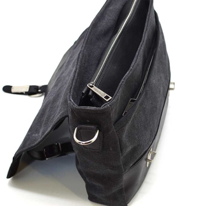 Чоловічий портфель з канвас та шкіри наппа TARWA RAg-3920-3md (RAg-3920-3md)