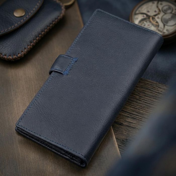 Чоловічий купюрник ST Leather 18365 (ST147) синій