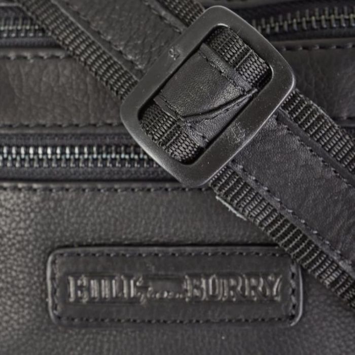 Поясна шкіряна сумка чорна Hill Burry HB3108A (HB3108A)