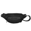 Поясна шкіряна сумка чорна Hill Burry HB3314 (HB3314black)