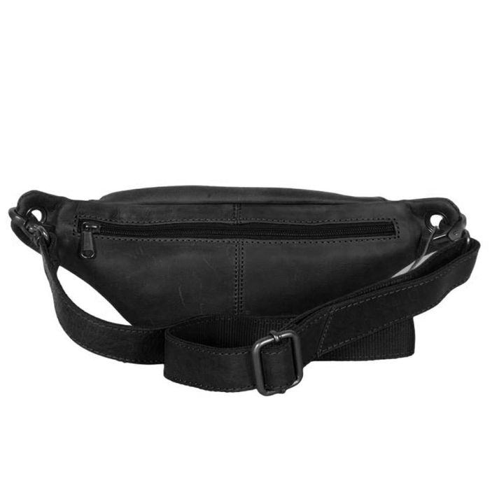 Поясна шкіряна сумка чорна Hill Burry HB3314 (HB3314black)