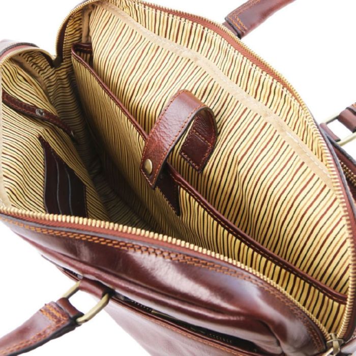 Шкіряна сумка портфель для ноутбука на два відділення Tuscany Leather Urbino TL141894 (1894_1_2)