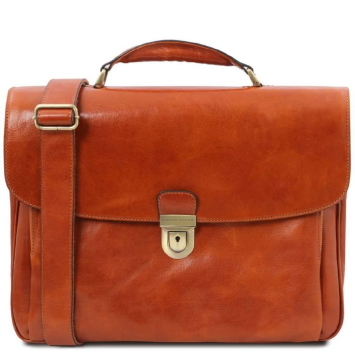 Шкіряний чоловічий портфель мультифункціональний Alessandria Tuscany TL142067 (2067_1_100)