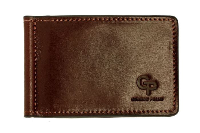 Затиск для купюр ONDA, шоколад з монетницьою Grande Pelle 125620 (125620)