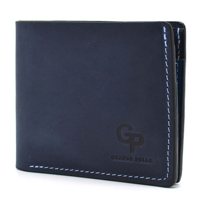 Портмоне Магніт, синій з блакитним Grande Pelle 50517075 (50517075)
