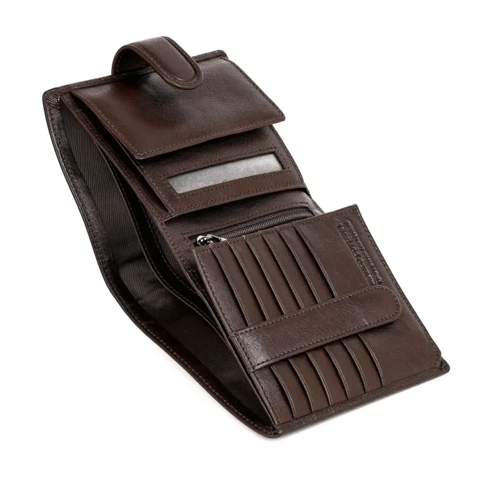 Чоловіче шкіряне портмоне Marco Coverna MC B047-894 Brown, коричневе (047-894-01)