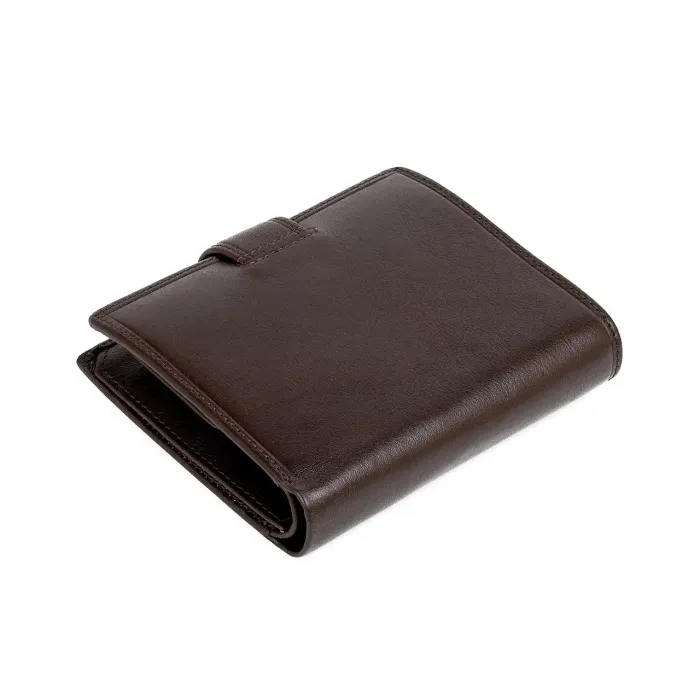Чоловіче шкіряне портмоне Marco Coverna MC B047-894 Brown, коричневе (047-894-01)